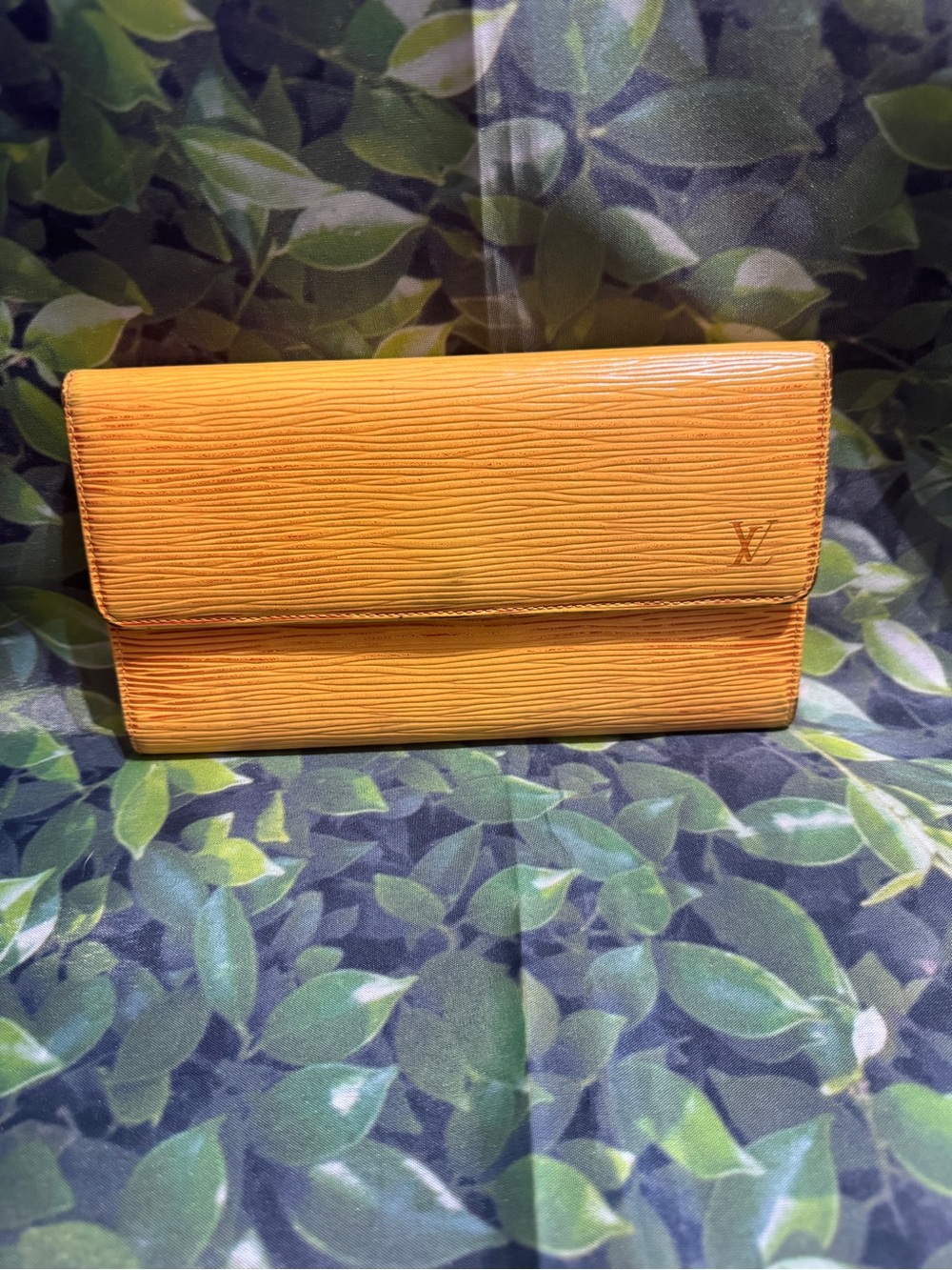 Louis Vuitton Orange Epi Leather Wallet